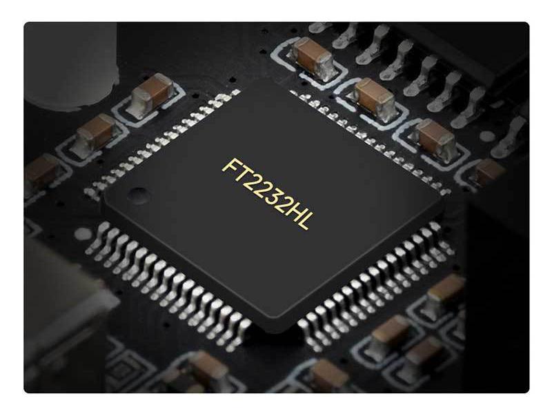 Industrial USB to Dual RS485 Isolation Converter with FT2232HL Chip