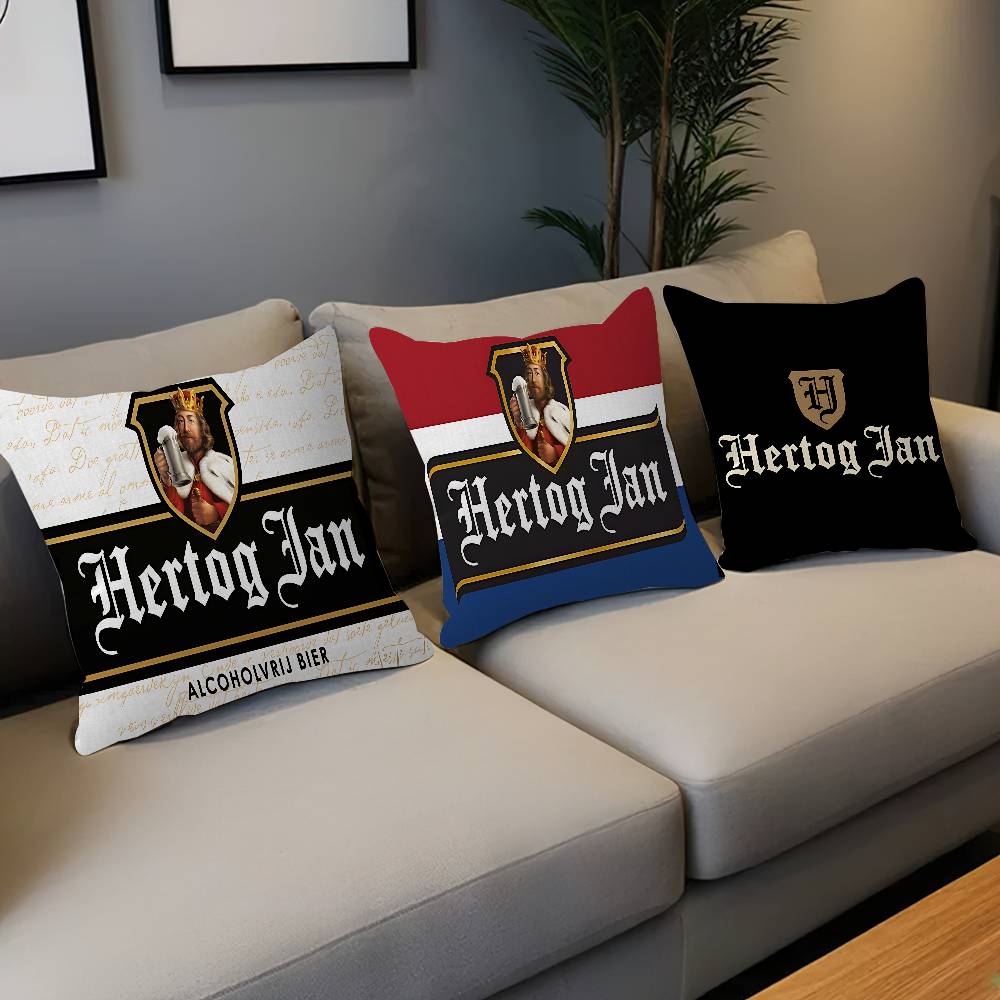 H-Hertog Jan Pillow Gift Home Office Decoration Bedroom Sofa Car Cushion Cover Case 45X45