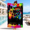Colorful Gaming Controller Beach Towel, Microfiber Beach Towel, Perfect For Pool, Beach, Travel, Home Decor Beach Party Fan Gifts