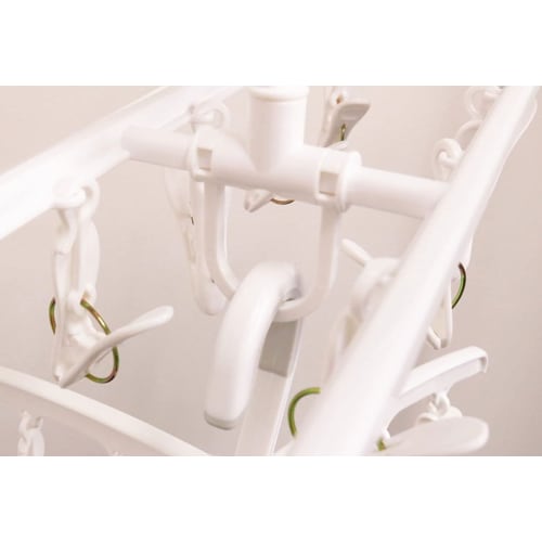 KOKUBO Industries PH Slim Square Hanger with 12 Pinch Clips, KL-076