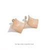 Korean Irregular Diamond Design Clip-On Earrings: Unique, No-Piercing Ear Accessories for Women