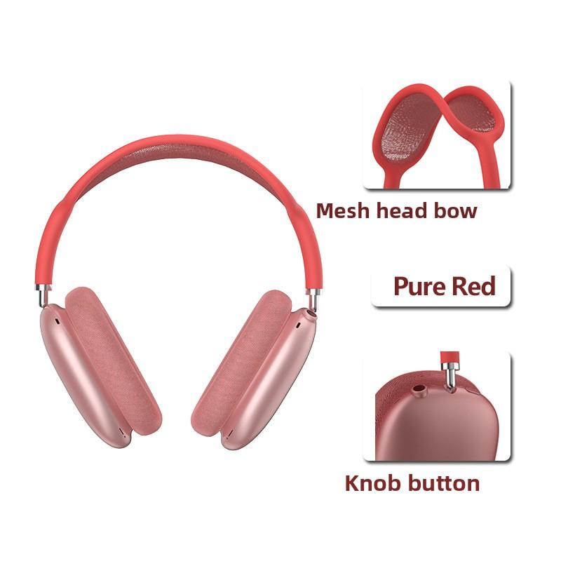 Bluetooth 5.4 Headset Mesh Head Bow True Wireless Knob Keys Music