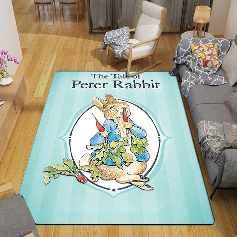 The Tale of Peter Rabbit Rug Floor Mat for Living Room or Bedroom Soft and Comfortable Carpet a Gift for Birthday and Holiday.