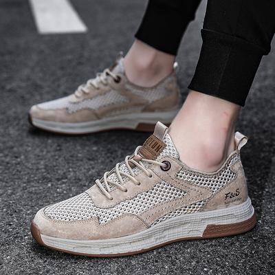 Men's Shoes New Summer Breathable Thin Mesh Sports Casual Running Climbing Hollow Mesh Soft Bottom Mesh Shoes