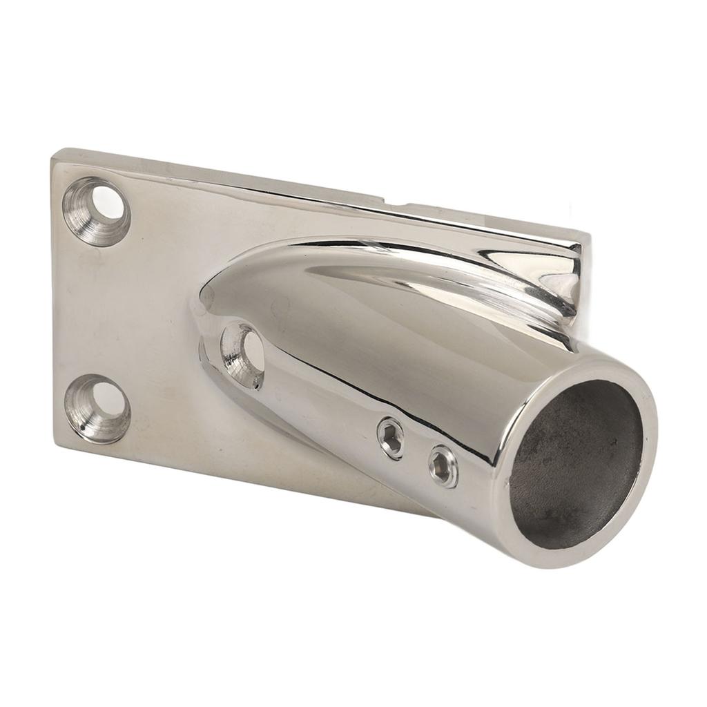 Båtrørbase Rektangulær 316 Rustfritt Stål Håndrekksrørbase Marinebeslag for Yacht 25mm 1.0in