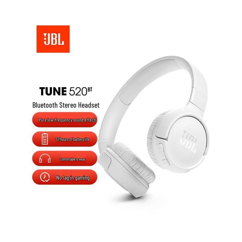 

JBL TUNE520BT Wireless On-Ear Bluetooth Headphones