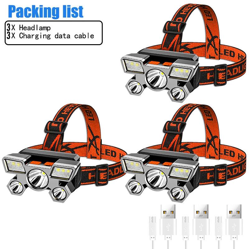 Výkonná dobíjecí svítilna pro rybaření Led čelovka Nitecore Campingové světlomety Lovecká baterka Turistika Přední lucerny