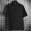 O Neck Men T-shirts Lightweight Plus Size Solid Color Casual Top Streetwear