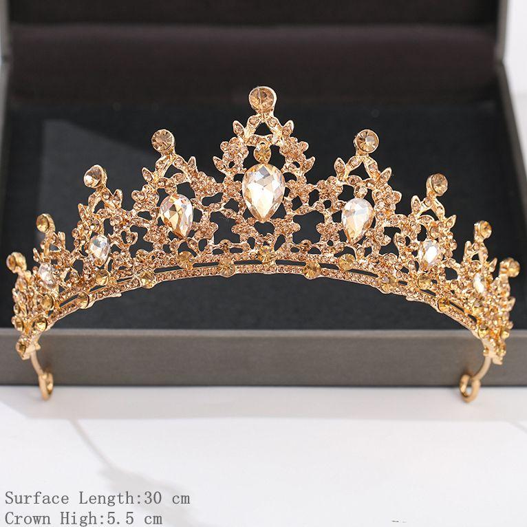 Silver Color Crown and Tiara Hair Accessories for Women Wedding Accessories Crown for Bridal Crystal Rhinestone Diadema Tiara