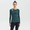 Huit Long Sleeve Tee Holeline Slit Htwtl3k07t