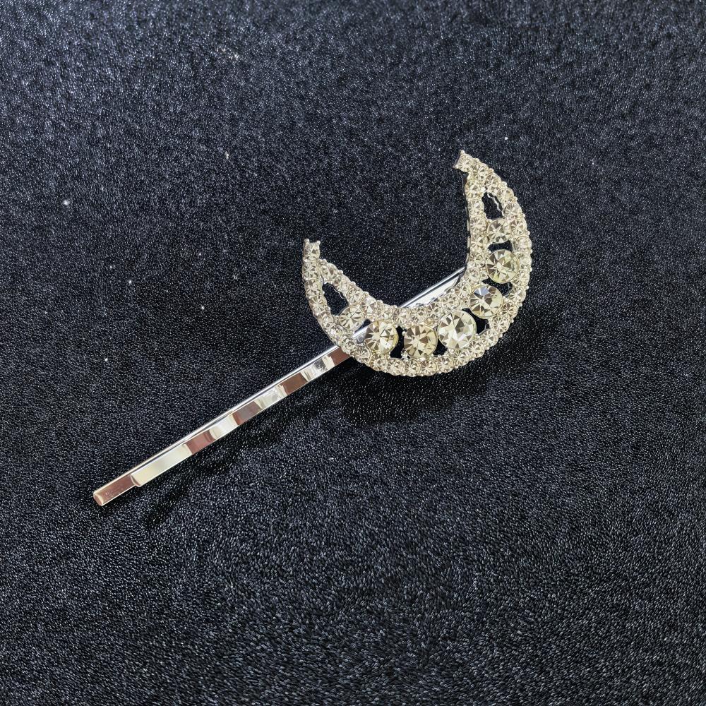 

Luxury Metal Geometric Hairpins Crystal Moon Star Hair Clip Pins for Women Hairstyle Wedding Bridal Hair Pins Hair Accessories