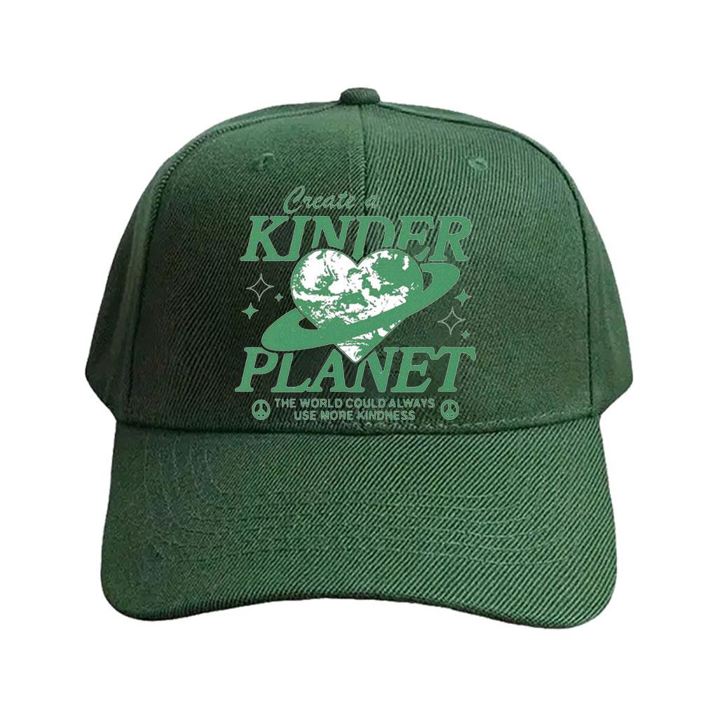 Create a kinder planet Cap Summer Women Unisex Adult Peaked Hat Fashion Casual Adjustable Printed Baseball Caps Trucker Cap