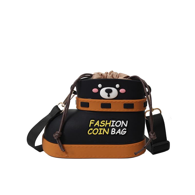 Shoe Teddy Shaped Bear Shoulder Bag Cartoon Handbag Adjustable Shoulder Strap