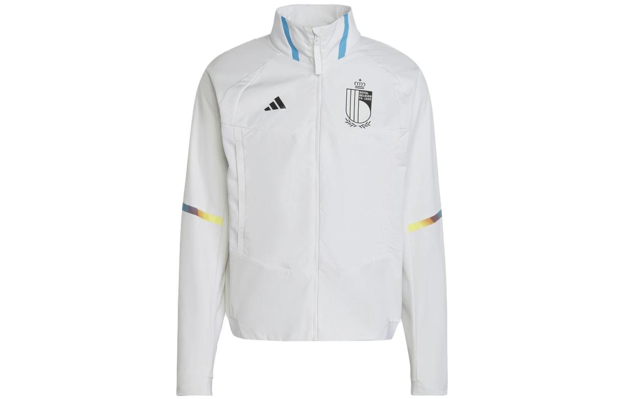 Adidas Jackets Men s White Stand Collar Moderate Other White|L