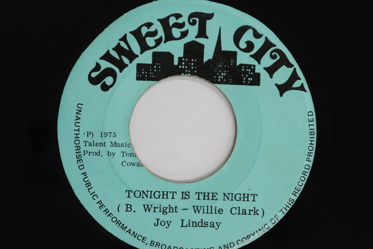 

7inch Record JOY LINDSAY - Tonight Is The Night NONE SWEET CITY Jamaica Reggae, Ska & Dub Used