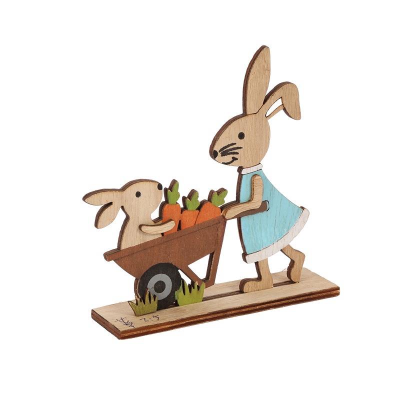 Easter Decoration Wooden Easter Bunny Decor Happy Easter Home Party Kids Gift Easter Decor Supplies