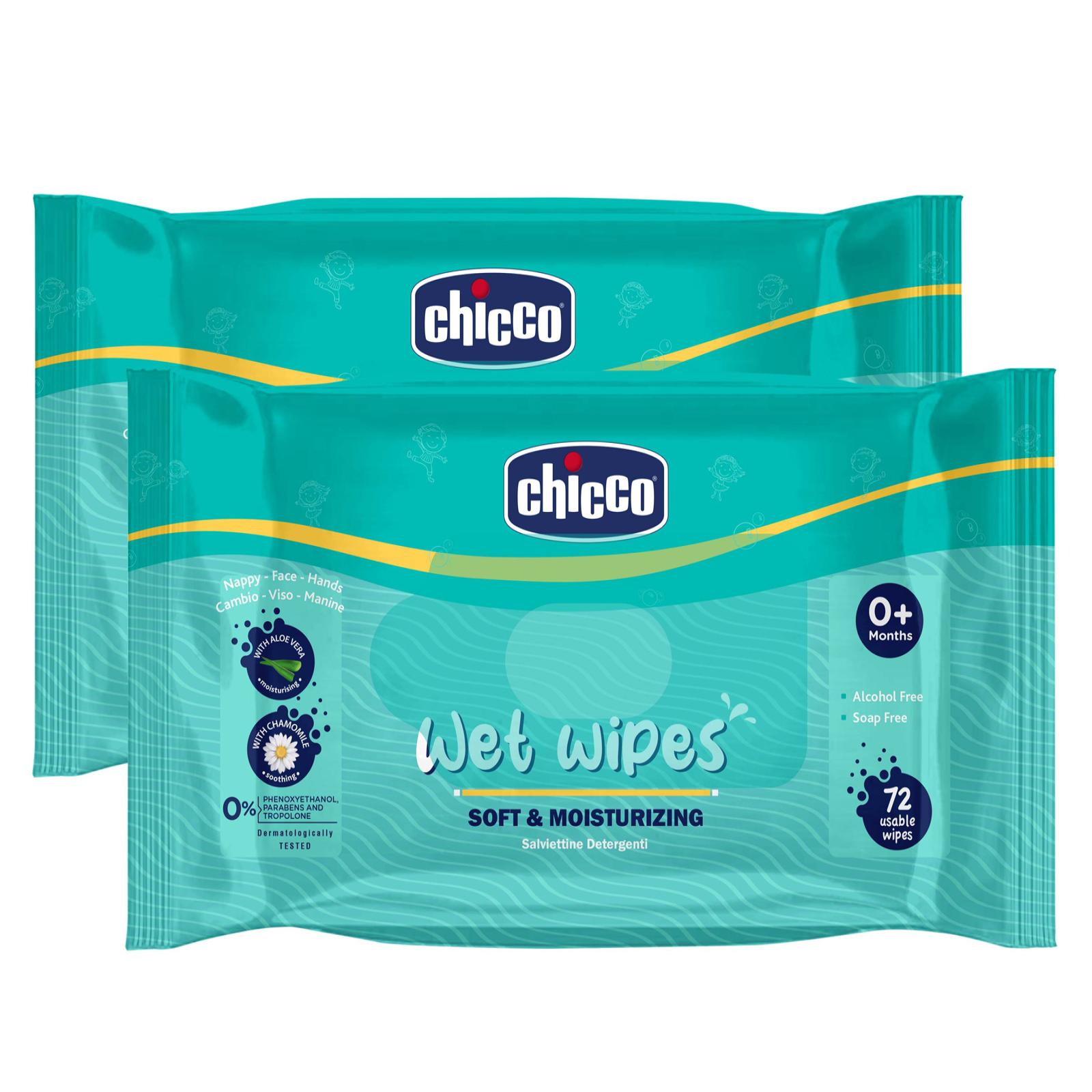 

Влажные салфетки Chicco, 2 шт.