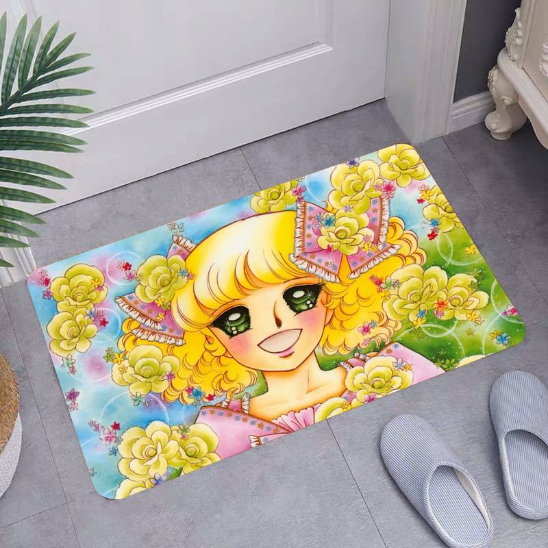Candy Women Cartoon Potištěná rohož Protiskluzová podlaha Koberec Koberce do dětského pokoje Dekor do kuchyně Kuchyňka do předsíně Koberce do ložnice