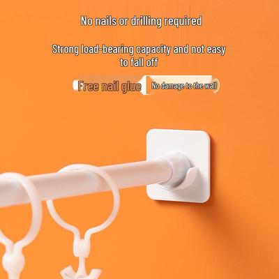 Ayarlanabilir Deliksiz Perde Çubuğu Braketi Kancası