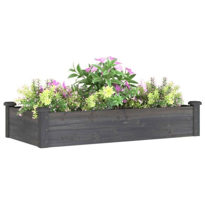 VidaXL Raised Garden Bed Liner 120x60x25 Cm Solid Fir Wood 364291