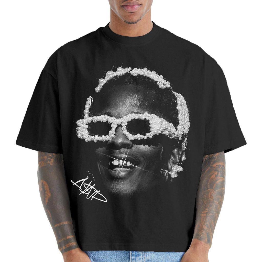 T-Shirt ASAP Rocky - Maglietta Musica Rap - Long Live Asap Album - Maglietta Album ASAP Rocky - Merch ASAP Rocky - Abbigliamento Rapper Unisex