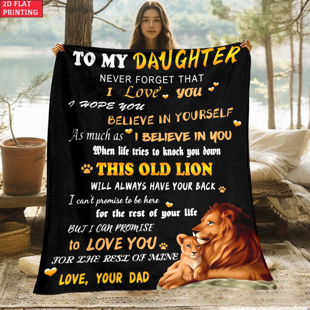 Gift for Daughter Print Thin Flannel Blanket for Bedroom,Living Rooms,Sofas Blankets,Lunch Breaks,blankets Fluffy Blanket