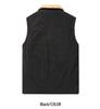 ZH 8027 Men's Retro Corduroy Lambswool Vest - Thickened, Plus Size, Versatile, Casual Workwear Outerwear