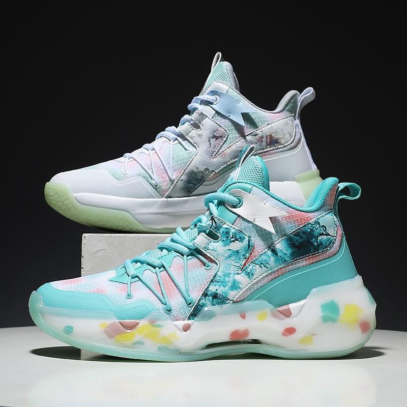 Unisex High-Top Basketball Shoes Indoor Court Training Winter Mesh Upper Fashion Sport Sneakers