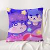 Anime Bee and PuppyCat Cushion Cover Natural Linen Pillowcase Set AllinOne Decor Cushion Cover for Sofa Bedroom Chair