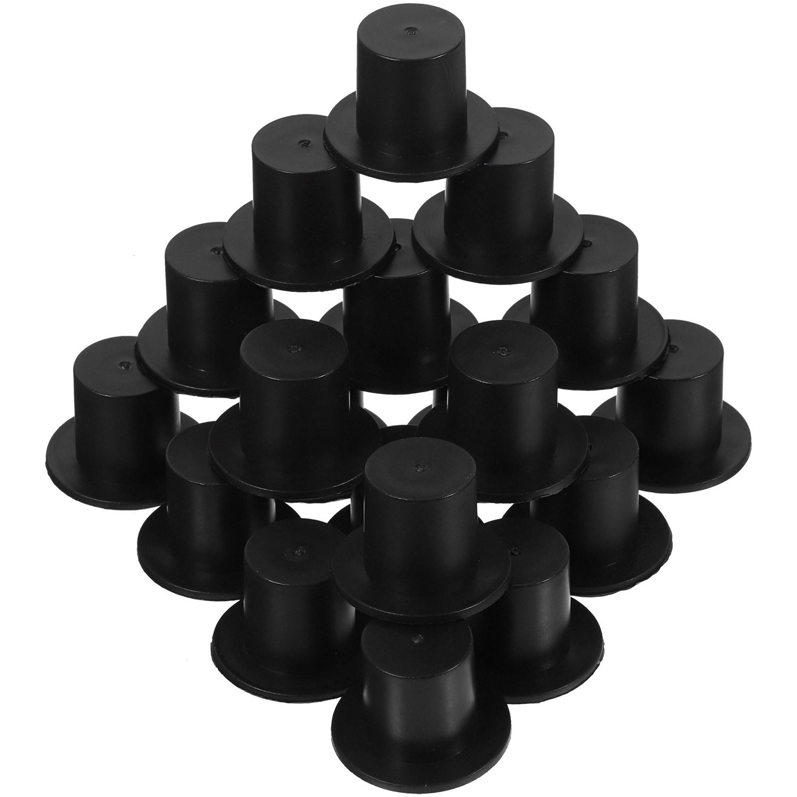 100 Stuks Plastic Hoeden Mini Clownshoed Decoratie voor DIY Knutselen Feestbedankjes Kerstdecoratie Kinder Activiteit Benodigdheden Plezier pink