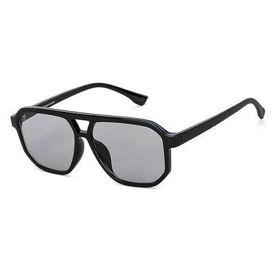 Vincent Chase by Lenskart | Light Grey Hexagonal Stylish Sunglasses | UV Protected | For Men & Women | Large | VC S13833