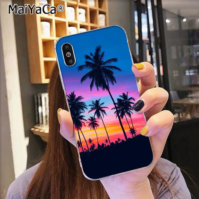 MaiYaCa Mořské vlny Plážový sprej oceán ostrov pouzdro na mobil pro iphone 13 SE 2020 11 pro 8 7 66S Plus X 5S SE XR XS XS MAX