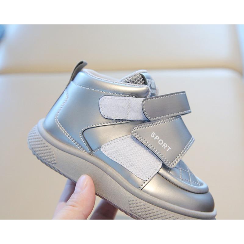 Children’s Sneakers, Spring Style, Boys’ Casual Skate Shoes, High-Top Girls’ Chunky Shoes, Soft-Soled Baby Flats