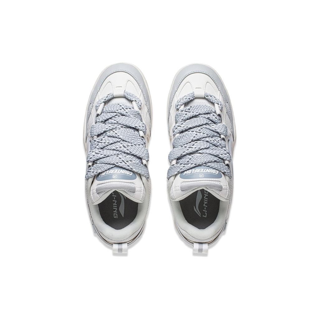 New LiNing CF Reputation Cushioning Anti-Slip And Wear-Resistant Low-Top Casual Shoes Women's Mist White AGCT330-5