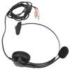 Call Center Headphone 3.5mm Noise Cancelling Adjustable Volume Customer Service Headset with Microphone for PC
