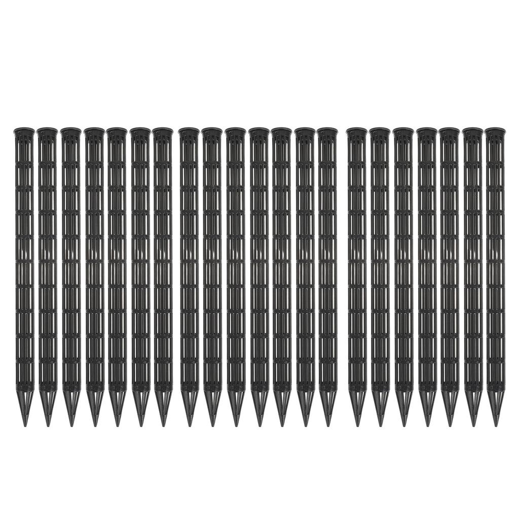 30Pcs Extended Root Aeration Tubes 9.8 Inch Plastic Ventilation Plant Stakes for Anti Root Rot Soil Aeration Drainage