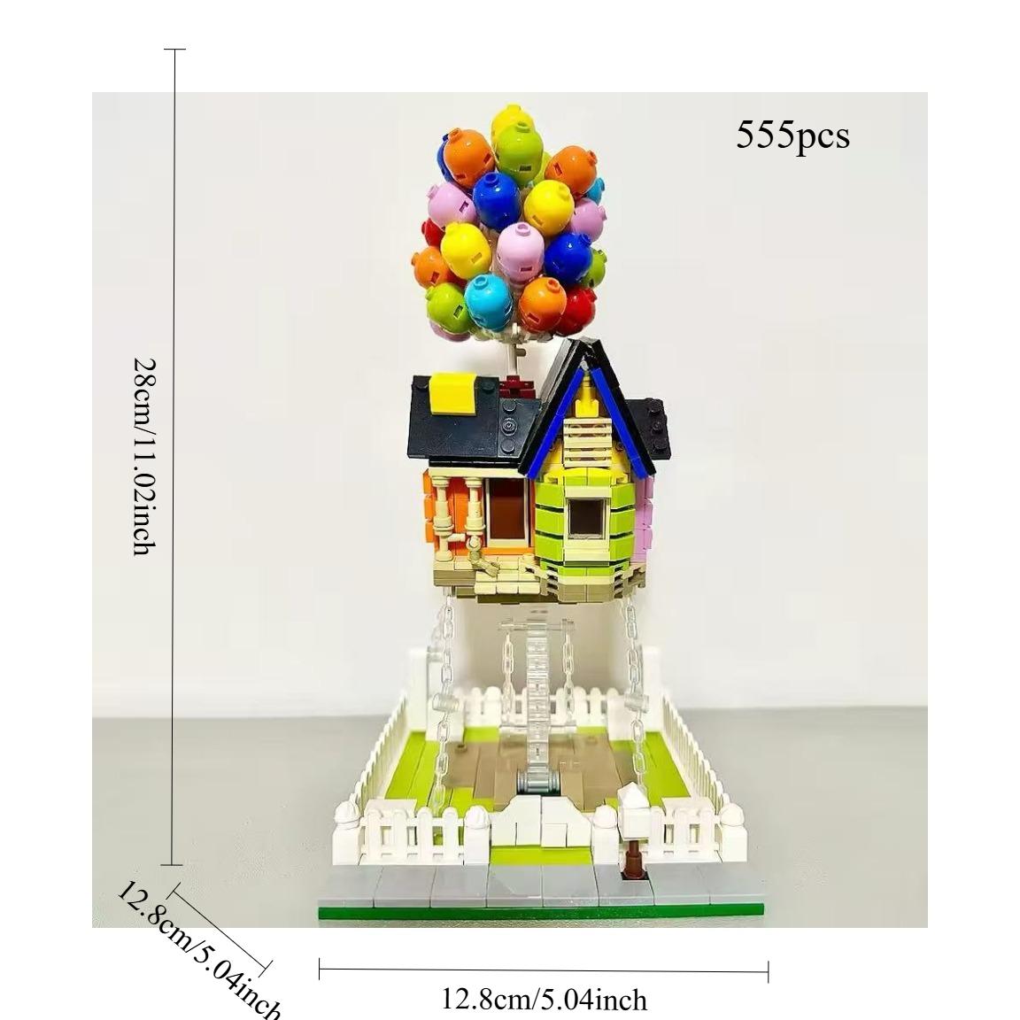 555pcs Creative Balloon House Street View
