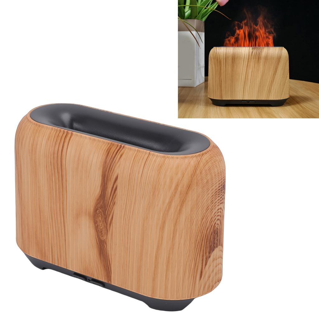 3D Flame Essential Oil Diffuser 150ml USB Aromatherapy Diffuser Desktop Humidifier with LED Colorful Light for Home Bedroom