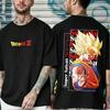 Dragon Ball Z Print Short Sleeve Cotton T-Shirt Son Goku Vegeta Men Women Clothes Harajuku Y2k Tee Vintage Casual Tee Tops