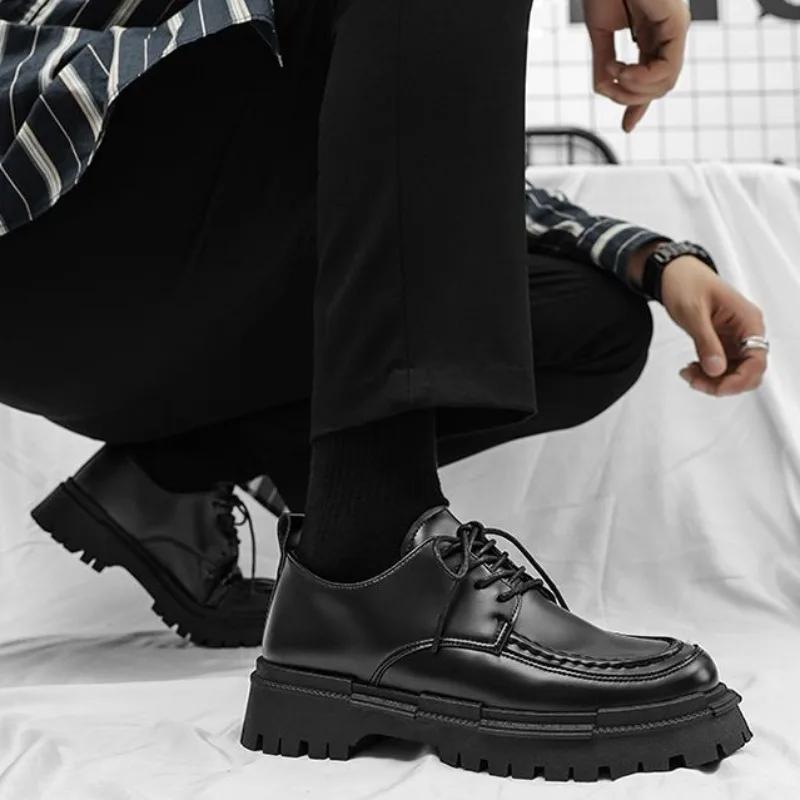 Leather Shoes for Men New In 2024 Man Casual Shoe Low Price Common High Quality Fashion Designer Slip-on Footwear Offer Pu Sale