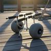 Foldable Kayak Carrier Adjustable Frame Watercraft Trolley Wheels Foam Padded