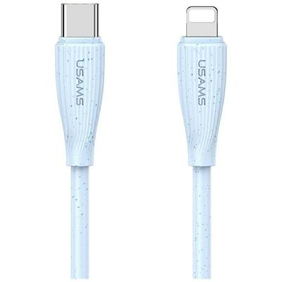 Kabel USAMS Green Series SJ717 30W USB-C Do Lightning 1m Niebieski