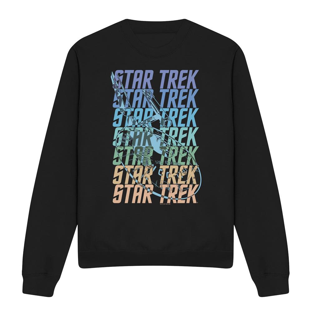STAR TREK Unisex mikina pro dospělé Enterprise Multi Logo