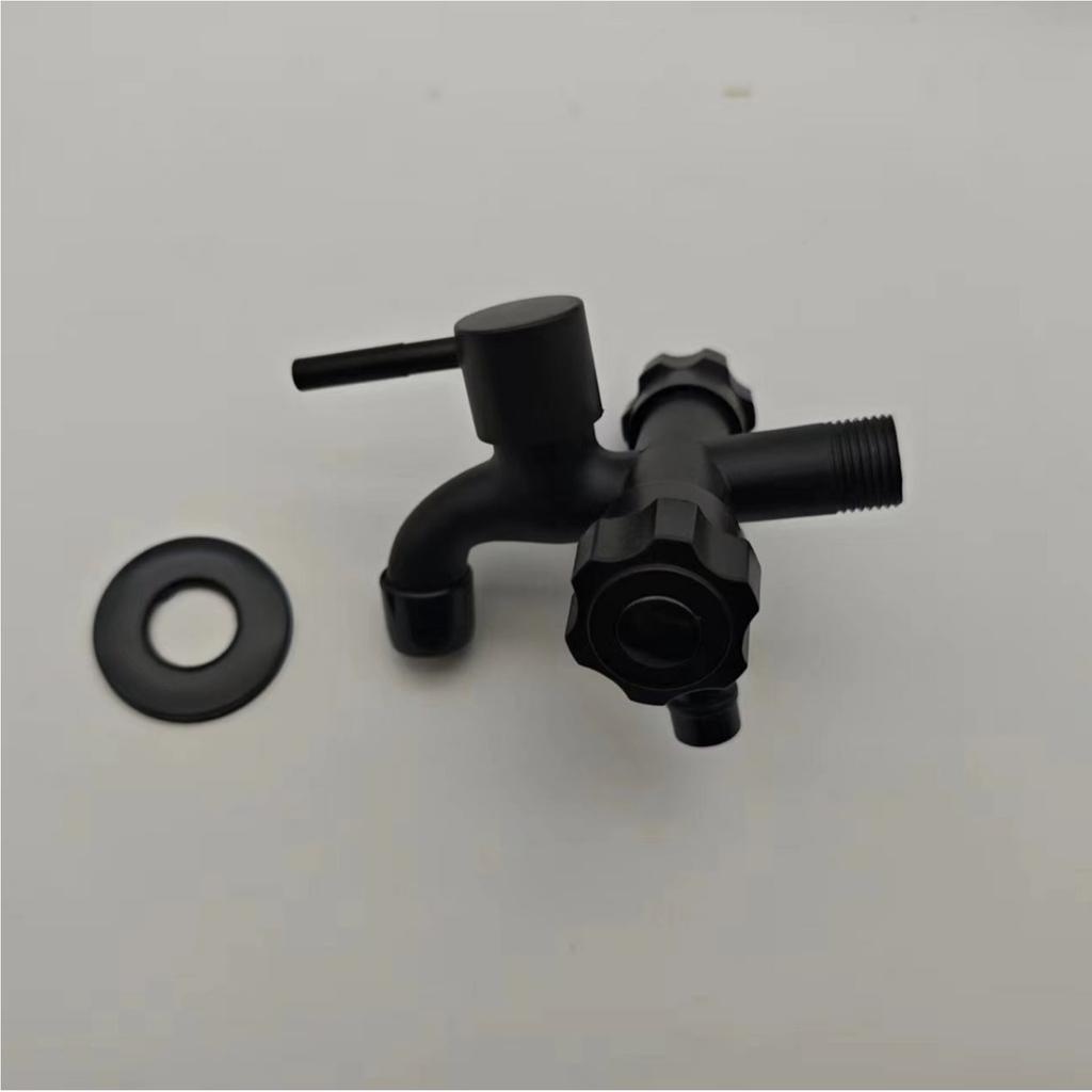 Three Outlet Not Corrosion Washing Machine Valves Steel Faucet With Individual Flows Control Upgrades for Home Plumbing