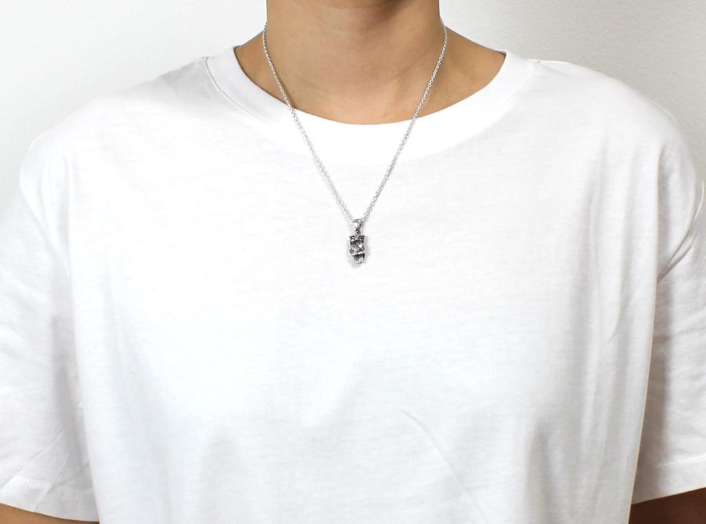Ciondolo Gufo Messicano, Argento Sterling 925, Accessorio Animale