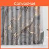 Marble Pattern Bathroom Shower Curtain With Waterproof Material For Stylish Shower Area Upgrade