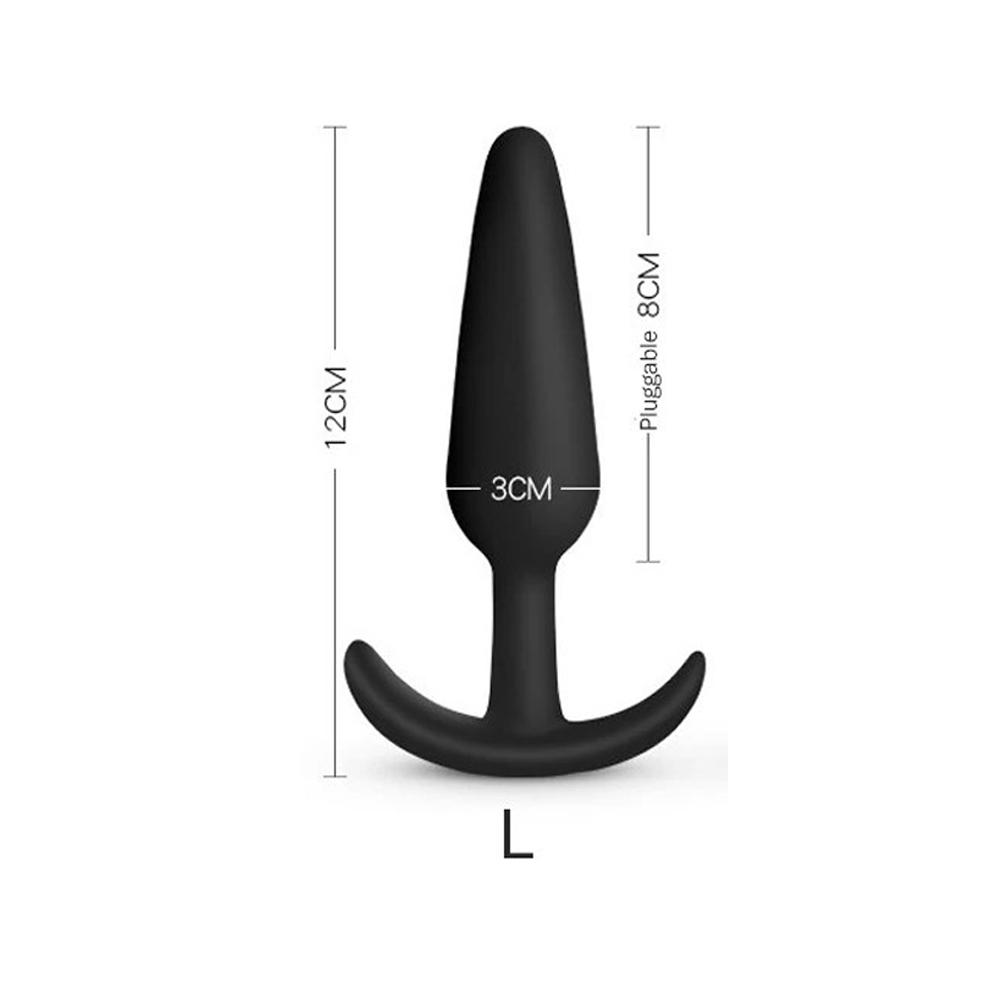 Anal Plug Soft Silicone Anal Butt Plug Stimulator Adult Sex Toys for Men/Women Prostate Massager Anal Trainer