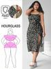 High-Quality Daisy Print Sexy Suspender Dress with Adjustable Buckle