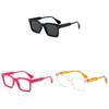 Retro Square Sun Glasses With Uv400 Protection For Outdoor Activities And Fashion Enthusiasts