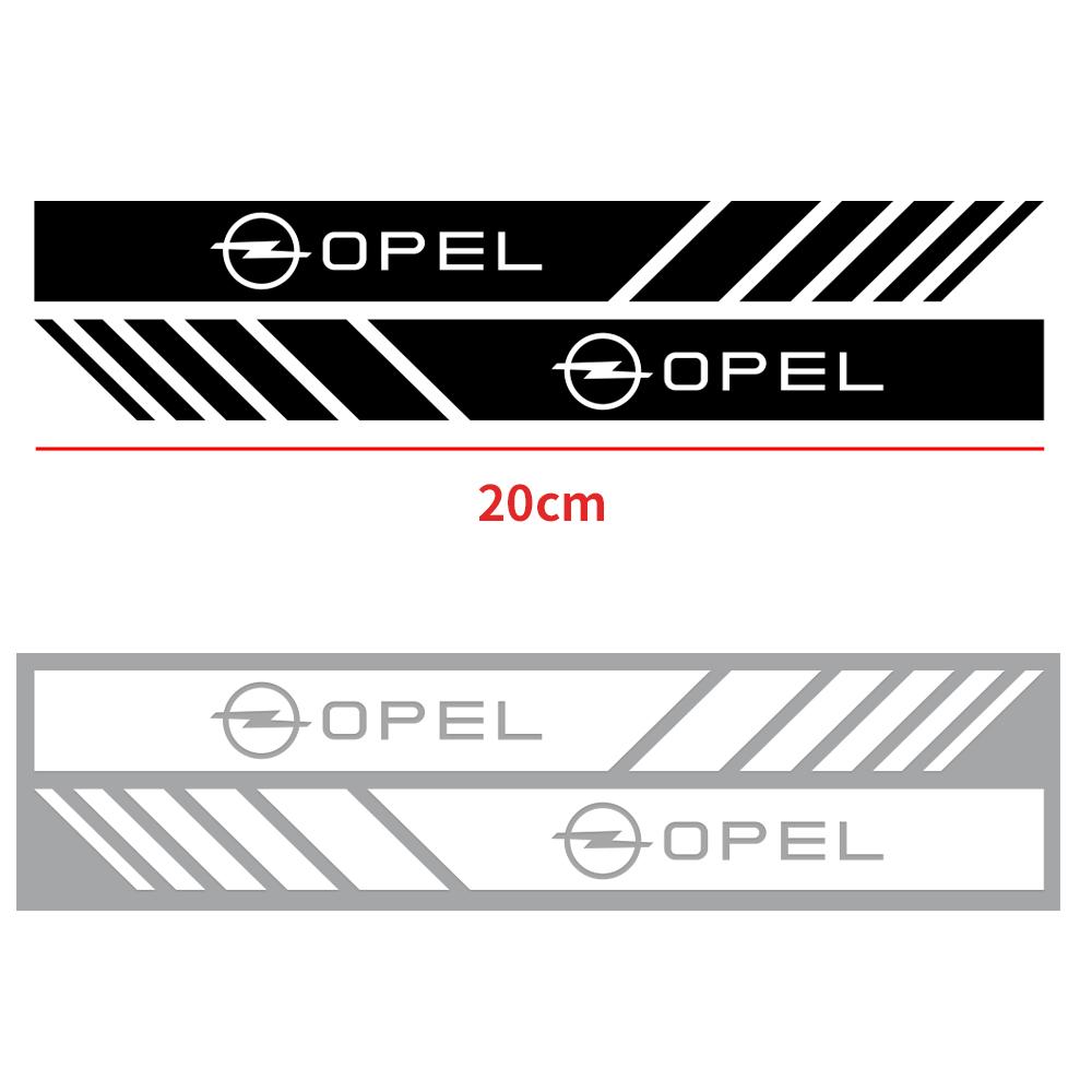hbrz5 For Opel Opc Astra K Vivaro Corsa Zafira Insignia Mokka Car Rearview Mirror Sticker Emblem Decoration Auto Exterior Accessories
